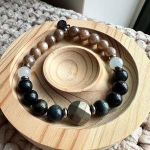 Dark Blue Tiger Eye Tjazelle One of a Kind